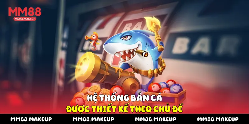 Hệ thống bắn cá được thiết kế theo chủ đề