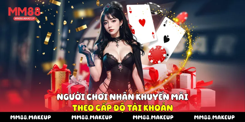 Người chơi nhận khuyến mãi theo cấp độ tài khoản